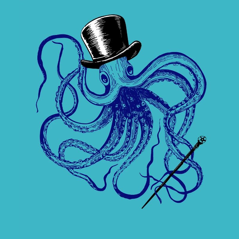 Octopus Magician Vodoo Monster Octopus Squid Ink