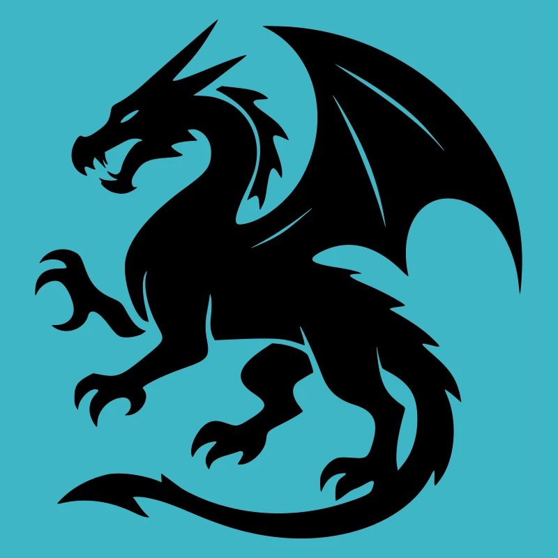 Drache (schwarz)