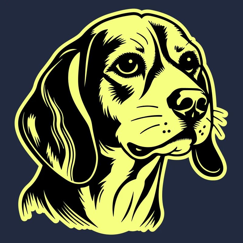 Tête de chien Beagle
