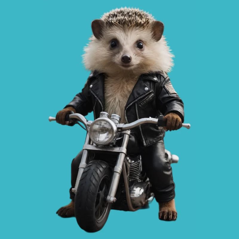 Herisson motard