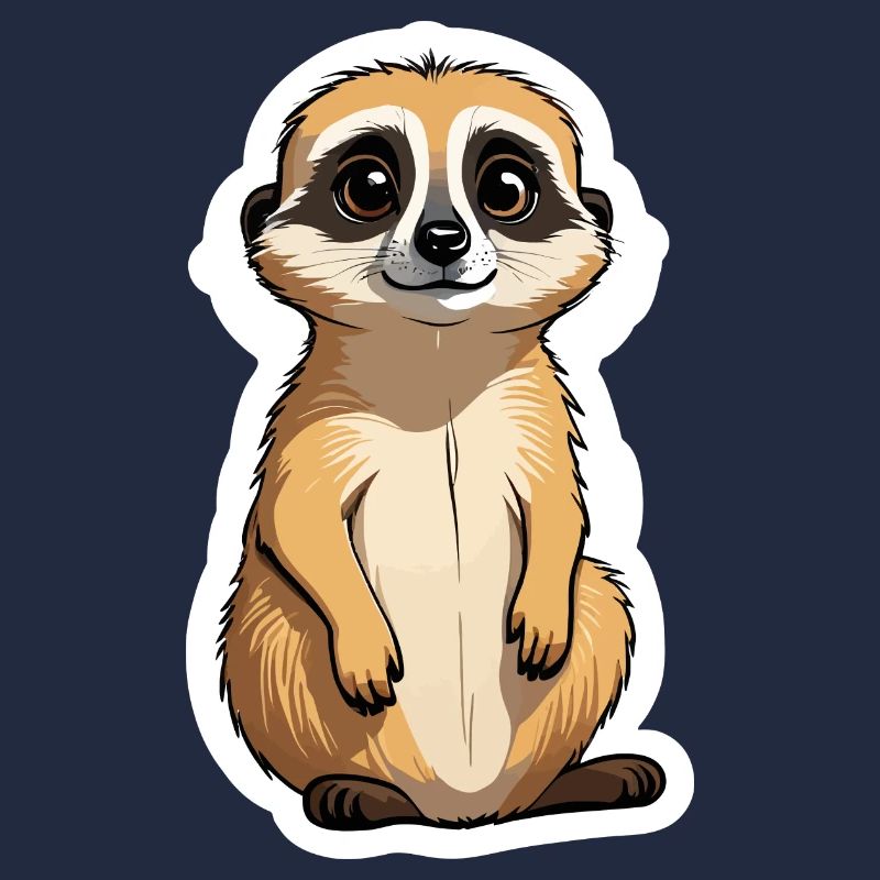 Suricate Illustration Mignonne