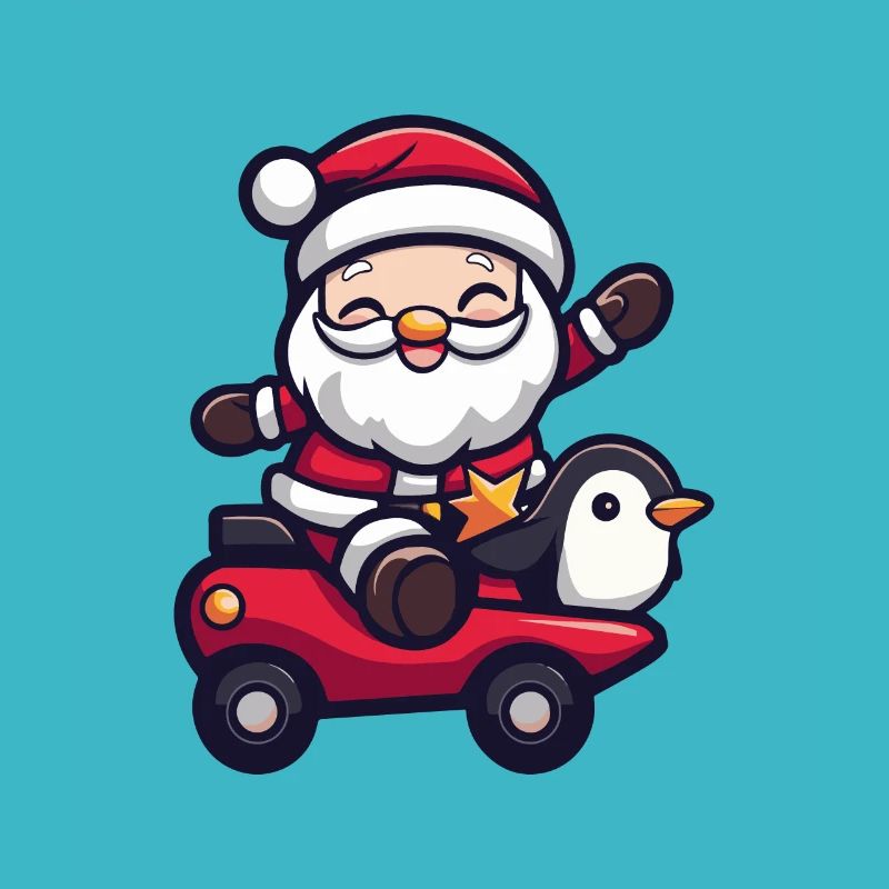 Pingouin Père Noël
