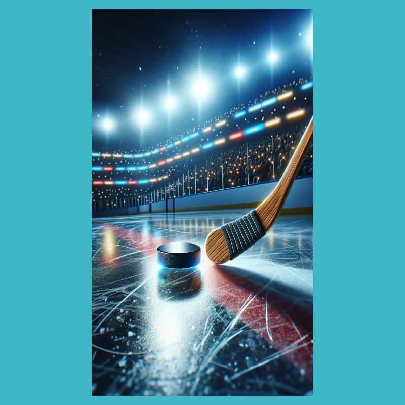 Eishockey - Schläger und Puck