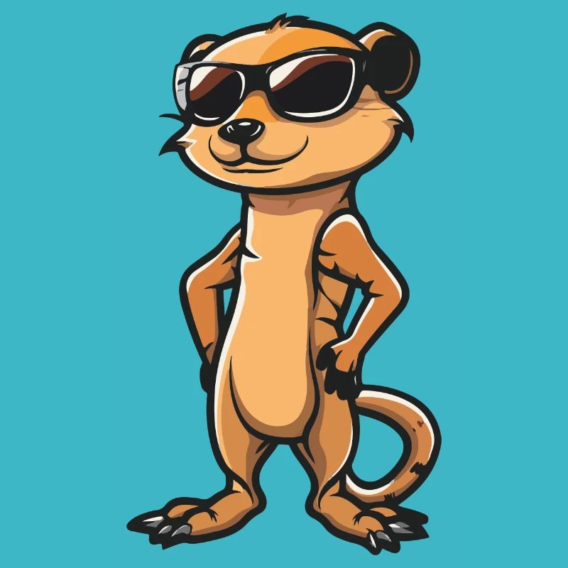 Suricate Bande Dessinée Cool