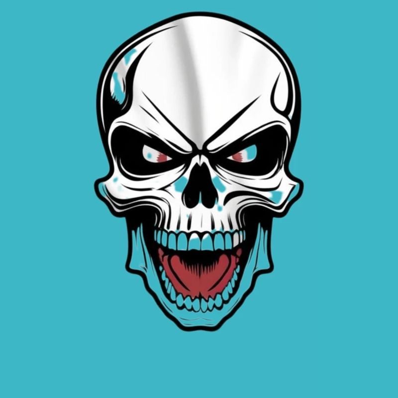 Rock Music Skull