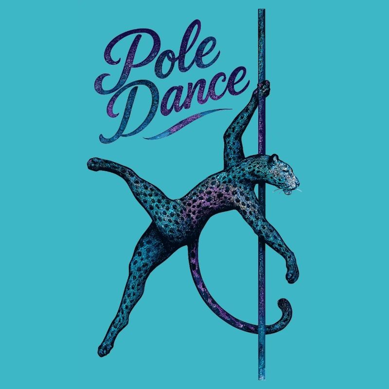 Pole Dance Leopardin Poledancerin Stange Geschenk