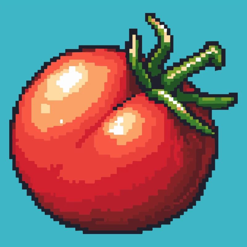 Joueur de pixels de tomate