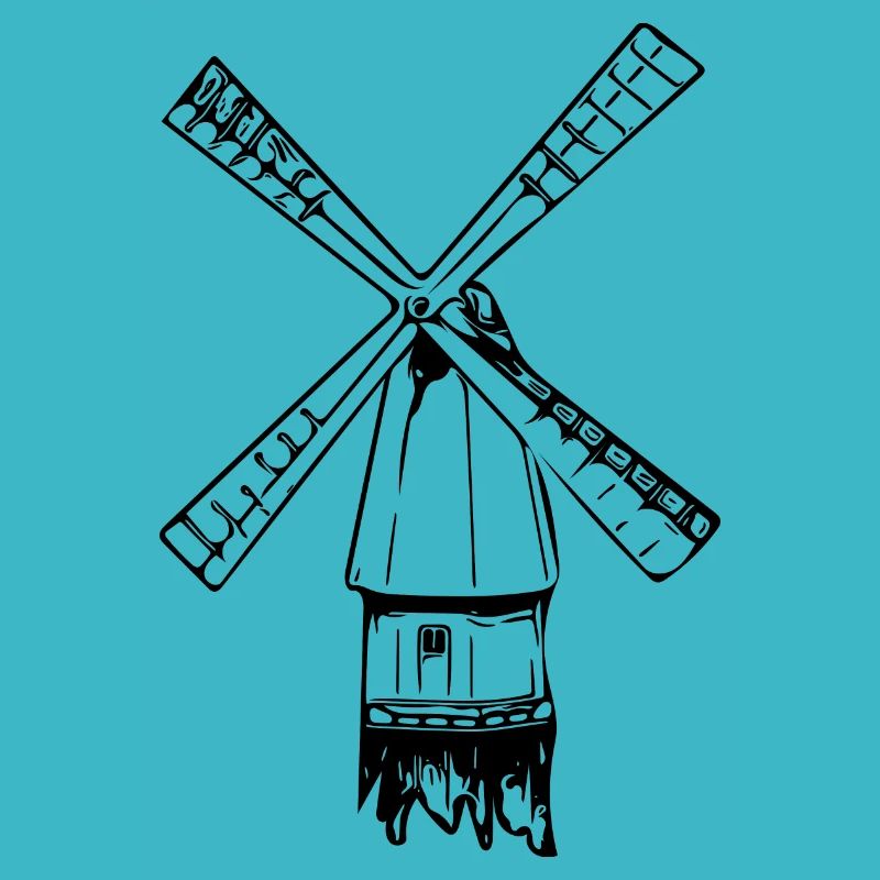 Vintage nostalgic windmill