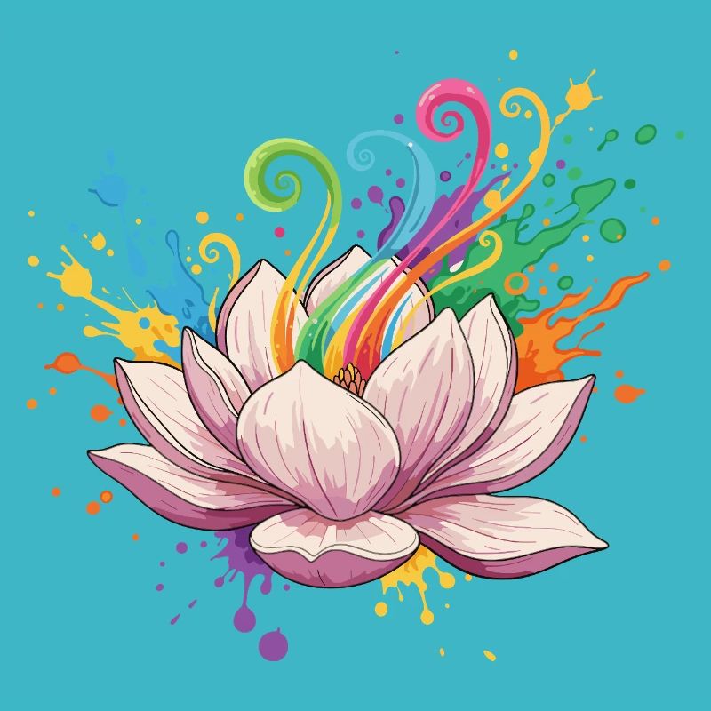 Bright Lotus Colors Explosion