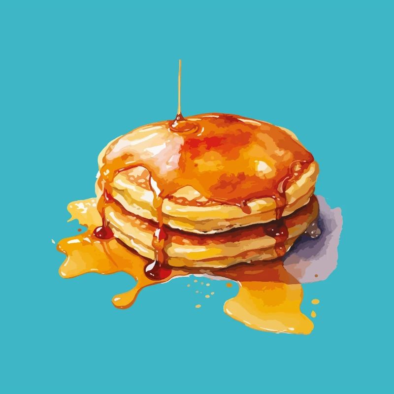 Syrup Pancake Stack