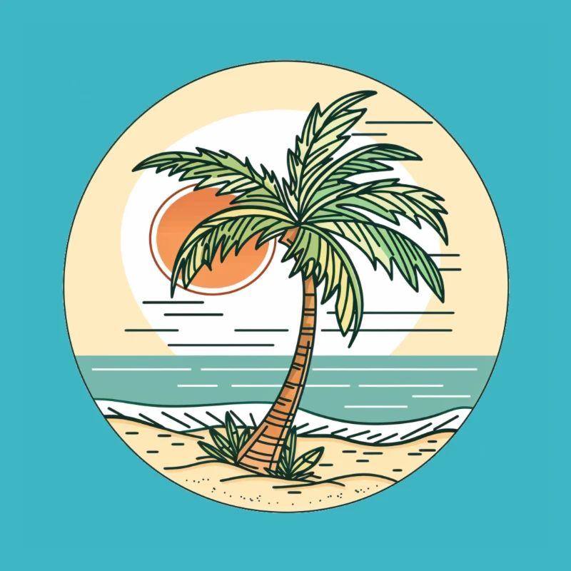 Sunset on the beach