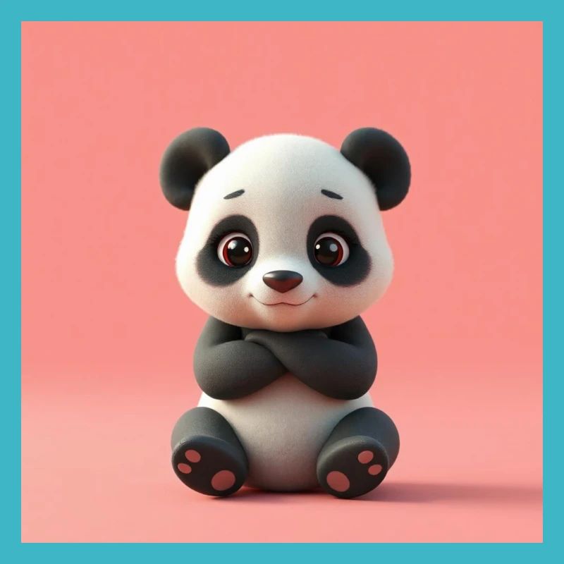 Panda effet cartoon