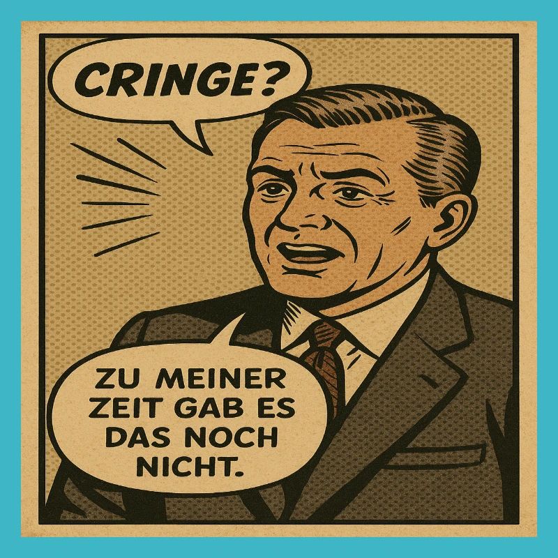 Retro Pop‑Comic Kringel Humor