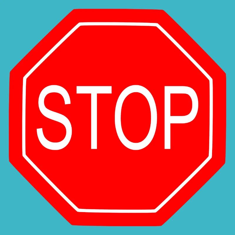 Stop Sign Bold Graphic Print