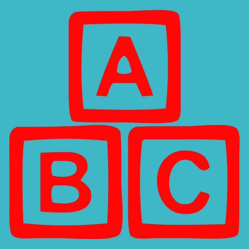 Conception contrastée de bloc ABC