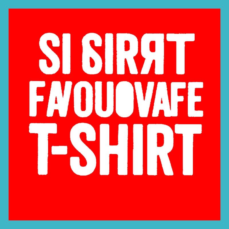 T-shirt à bloc de texte glitché