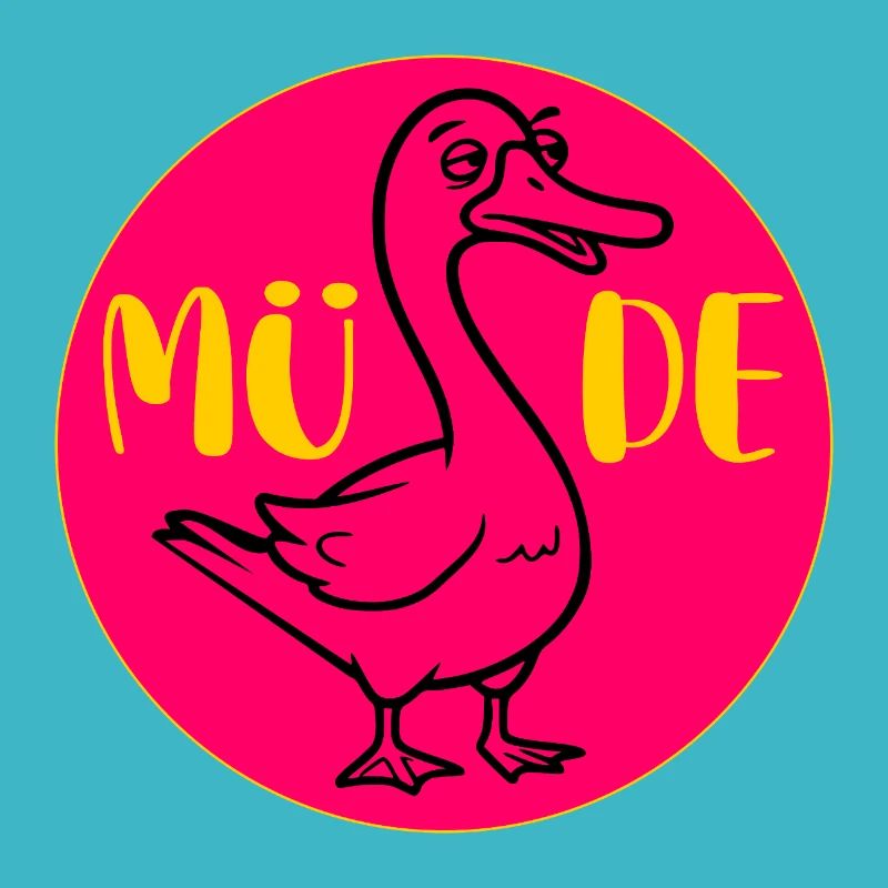 GANS GÄNSE Müde