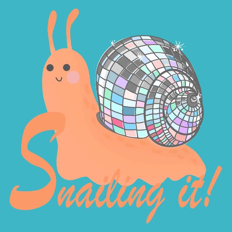 Escargot ! – Escargot coloré avec boule disco