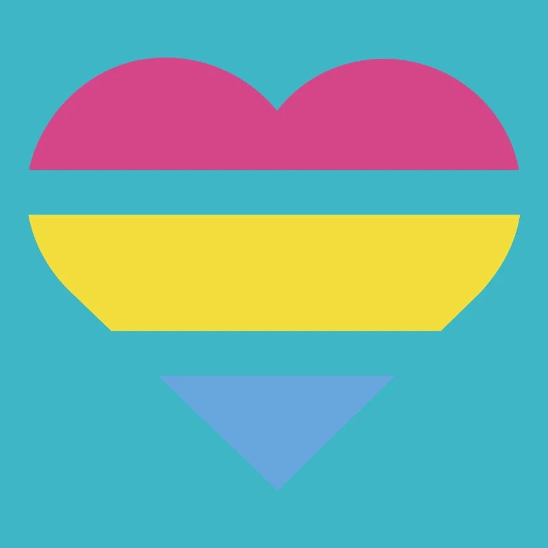 Pride Flag Heart · Pansexual