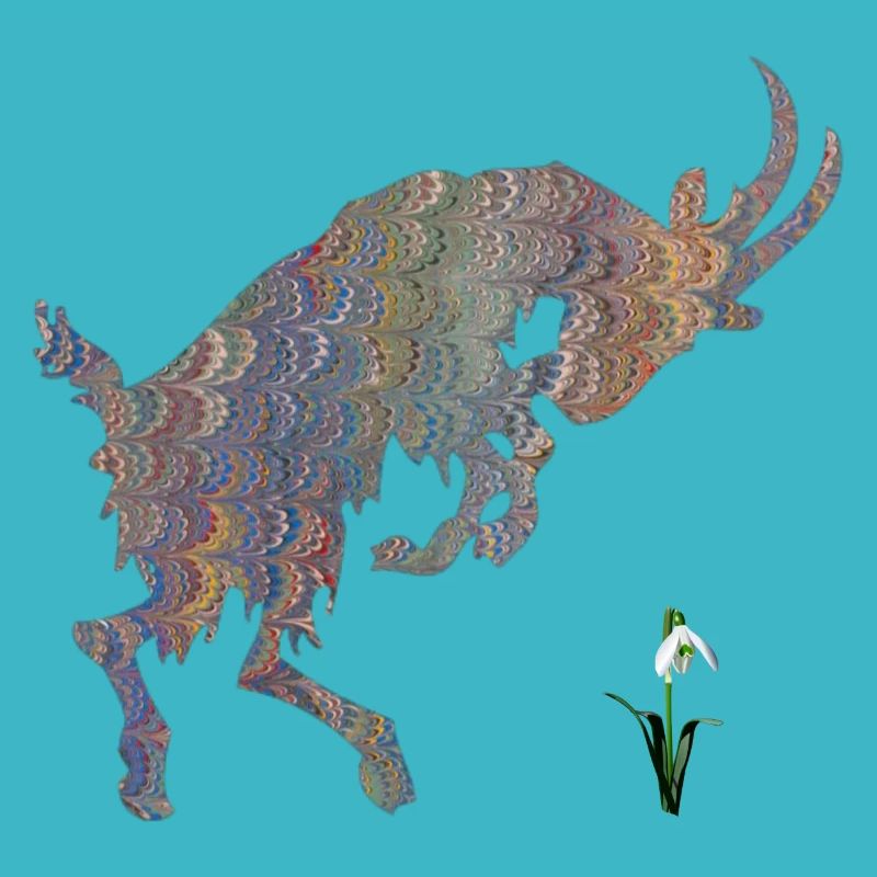 chèvre avec perce-neige e 49