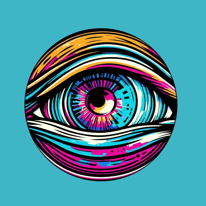 Psychedelic / Auge / Psychobilly / Comic / bunt