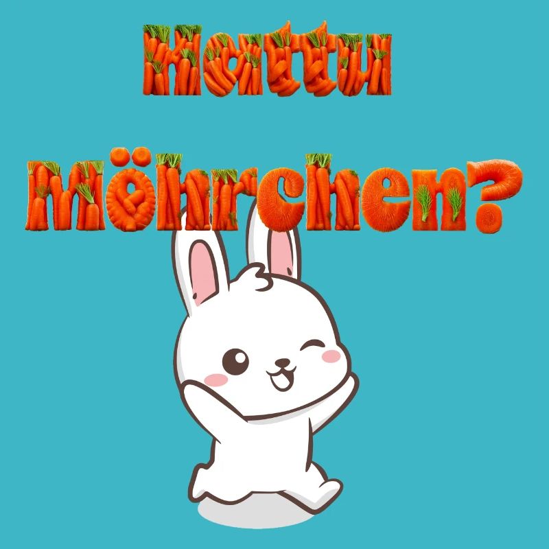 Hattu carrots? Running Retro Bunny
