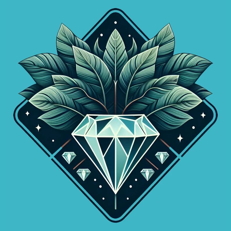 Diamant en fleurs