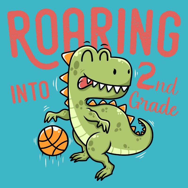 Roaring into 2nd Grade Dinosaur Basketball