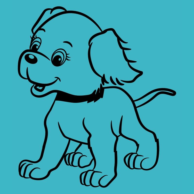 Dog playing baby cute