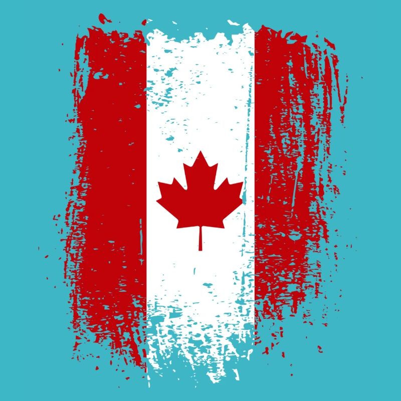 Grunge Canada Drapeau Érable Art