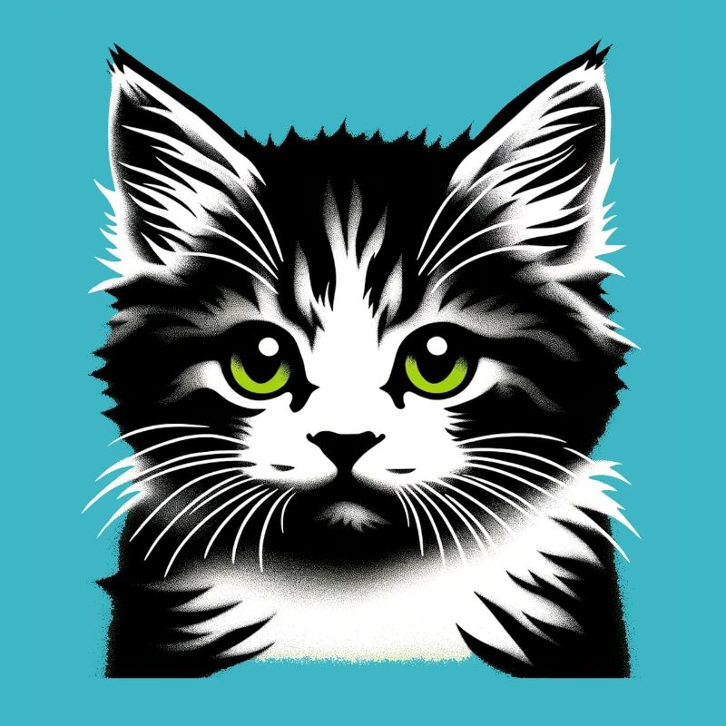 Visage de chat affectueux