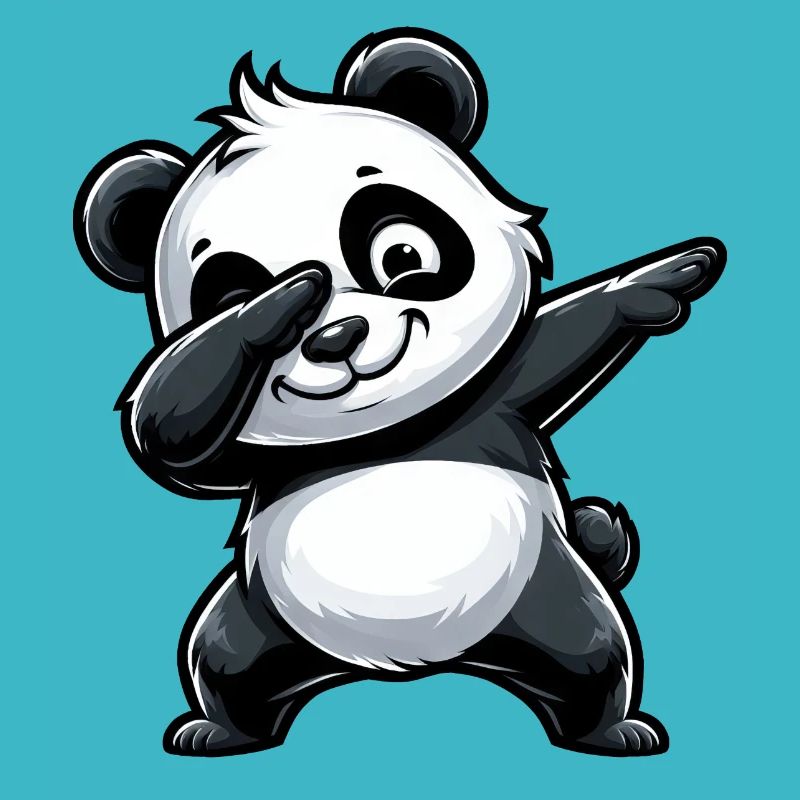 Panda Cute Cartoon Dab Dabbing