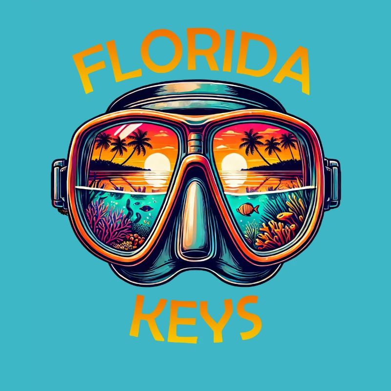 Plage de plongée des Keys de Floride Coucher de soleil