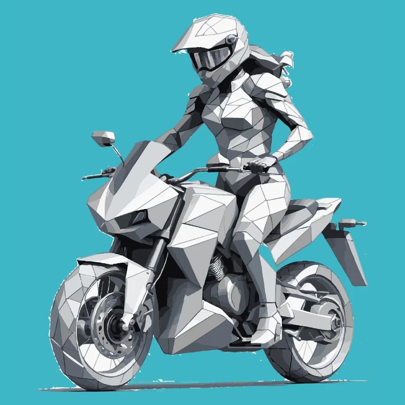 Motarde fille - Conception de moto