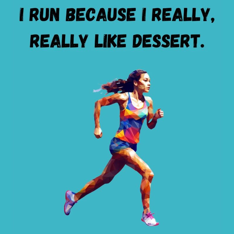 I run because I really, really like dessert.