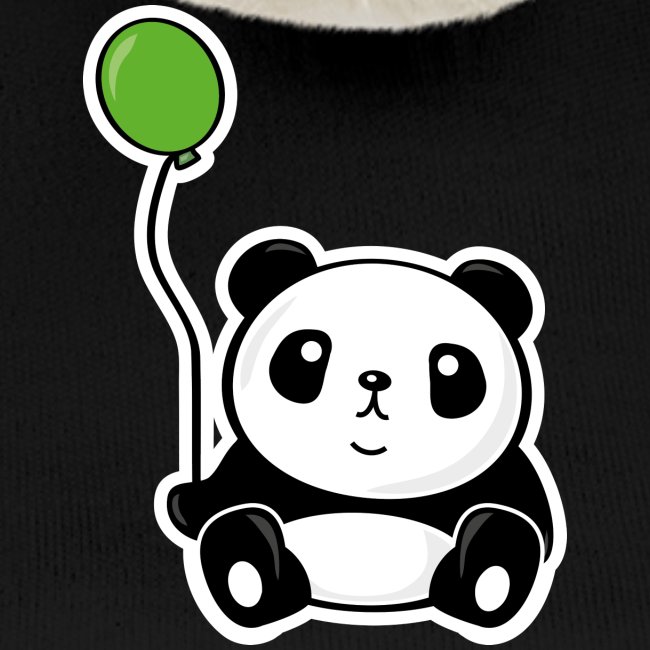Panda mit Luftballon