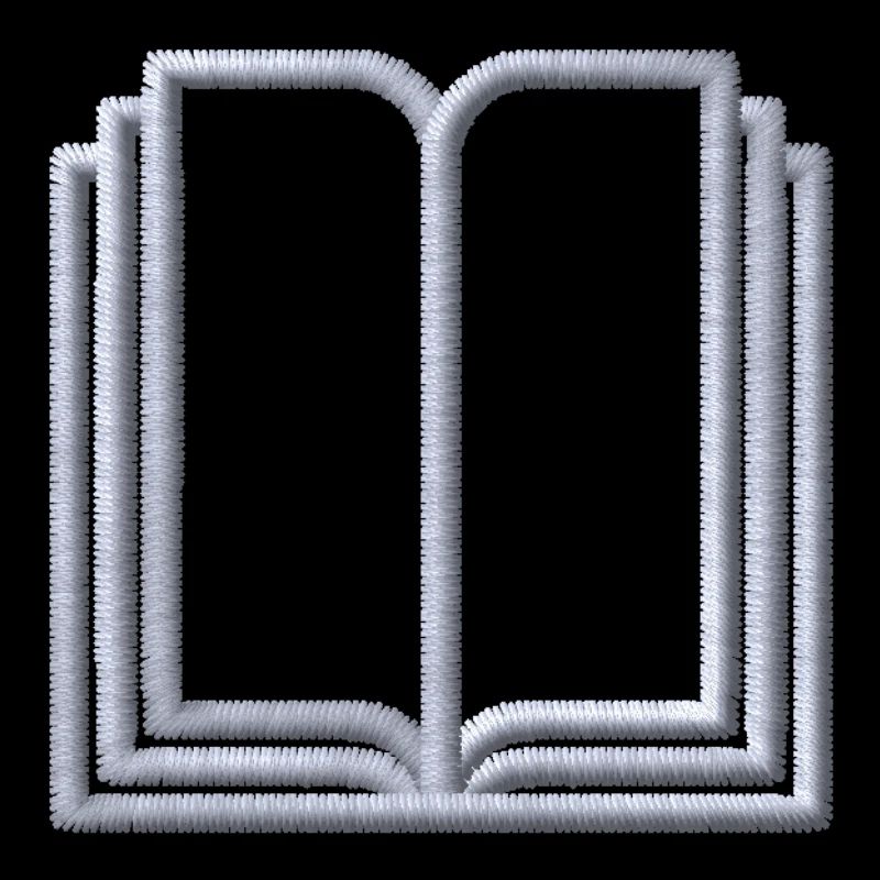 Book embroidered