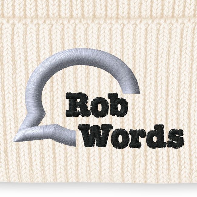 RobWords logo broderet