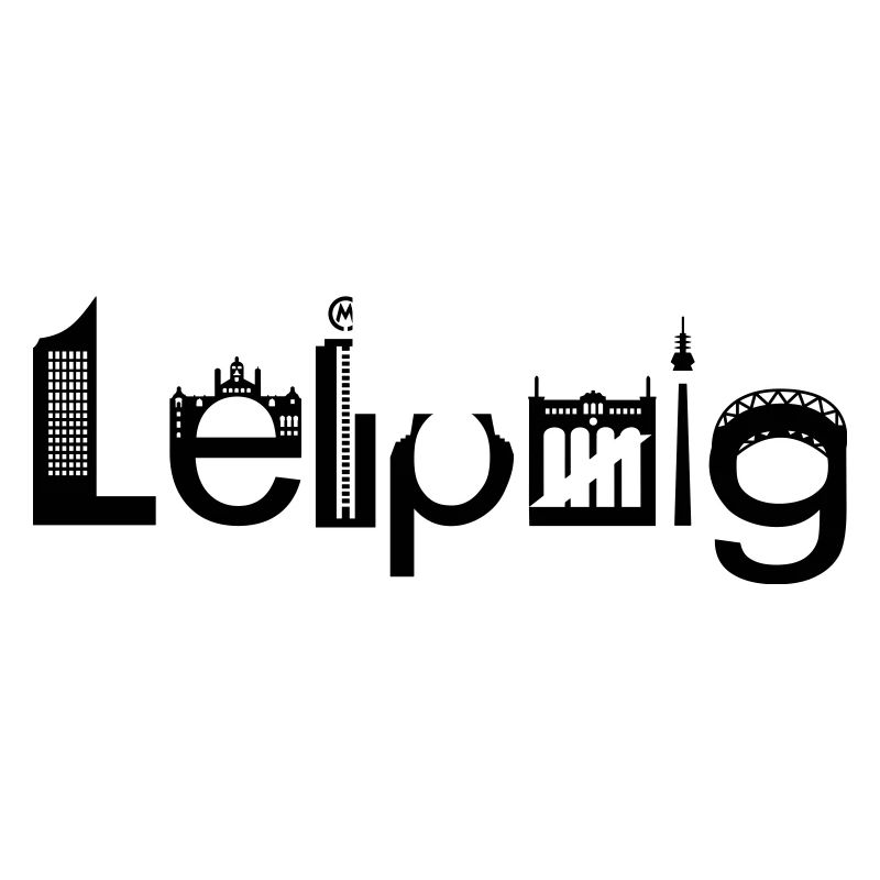 Skyline de Leipzig avec points de repère