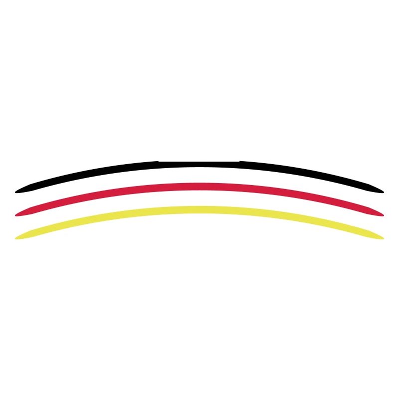 Ligne de drapeau de l'Allemagne