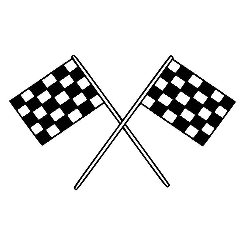 Drapeau Course Cible Voiture