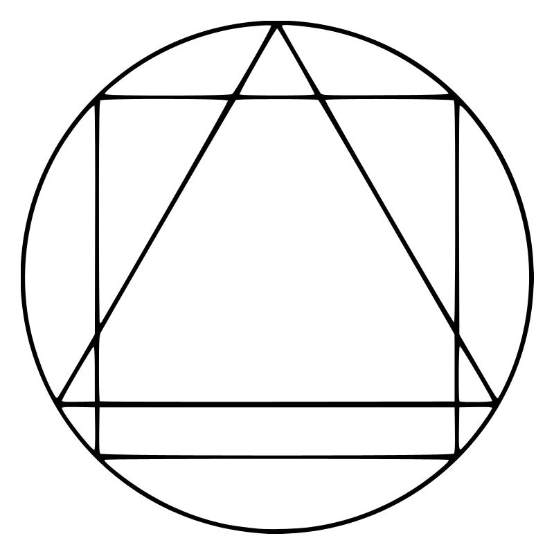 GEOMETRIC PATTERN - SQUARE - TRIANGLE - CIRCLE