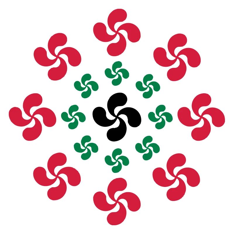 lauburu Basque cross