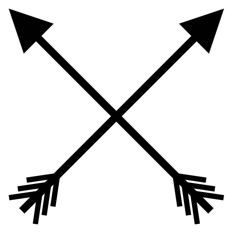 Crossed arrows