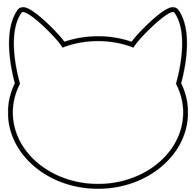 Contour d'icône de chat