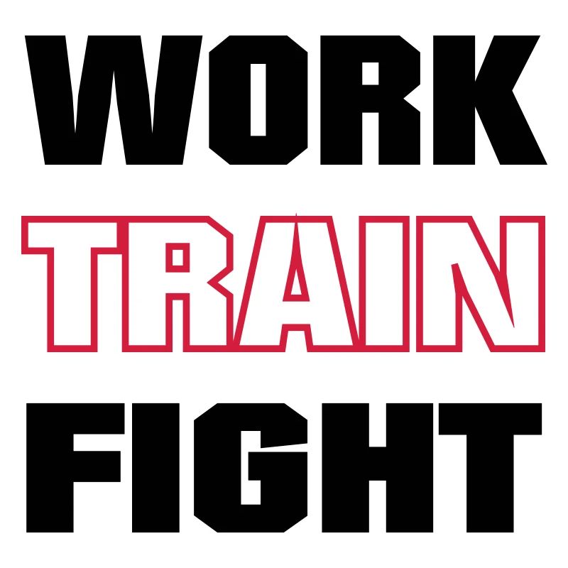 work train fight colored