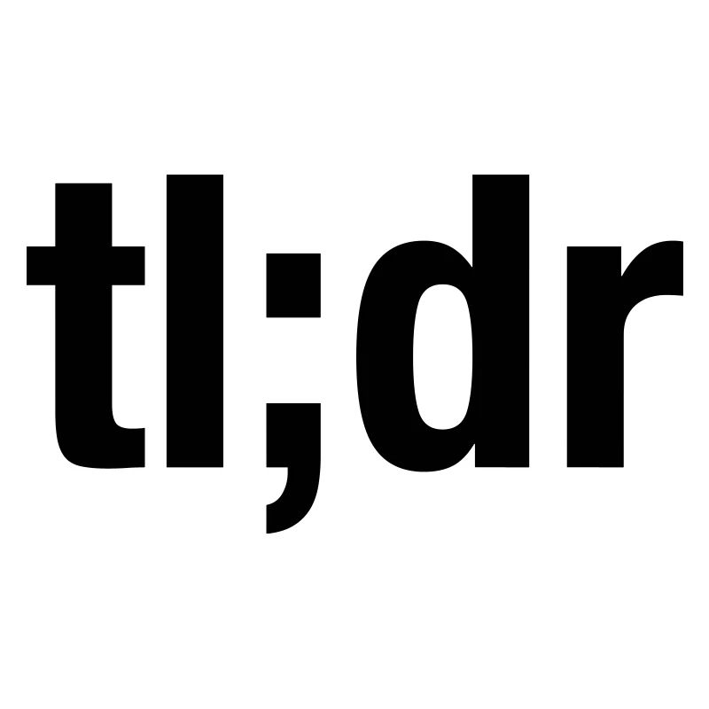 tl;dr
