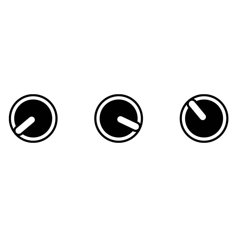 round circle turn loudness button knobs switch pla