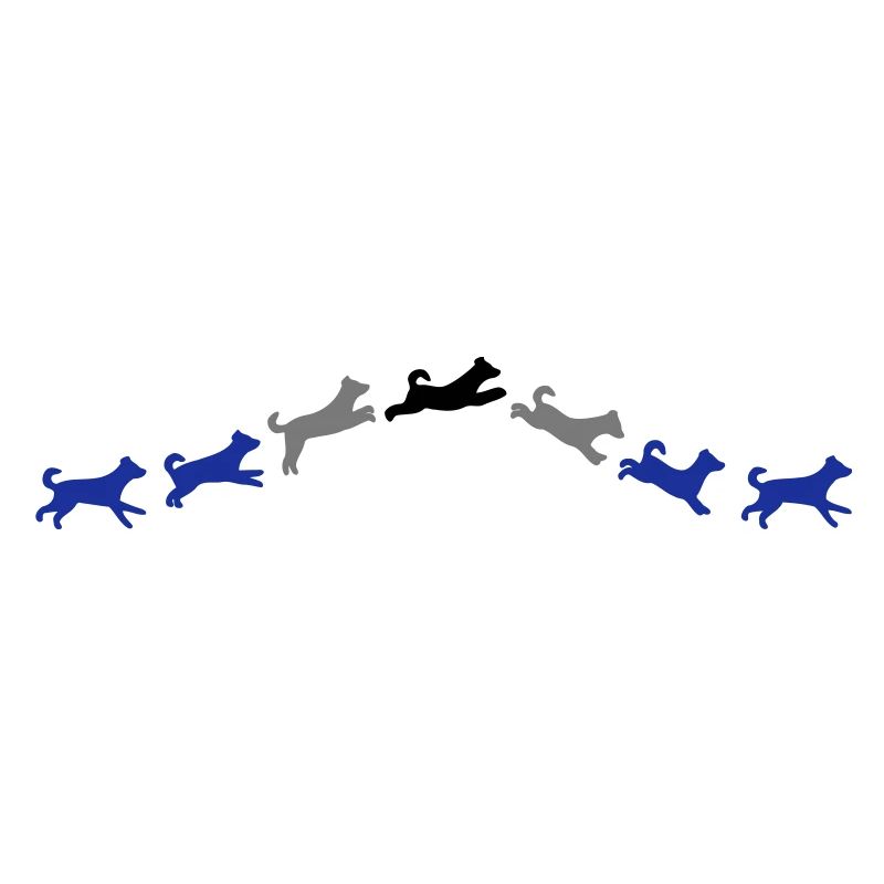dog jumps