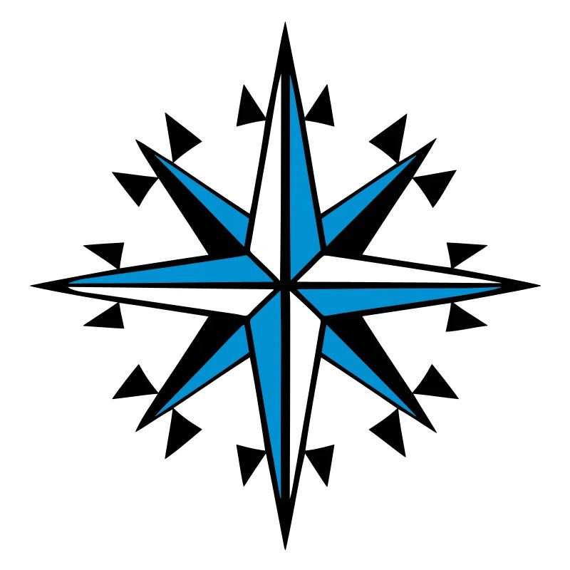 navigation, compass, wind rose orienteering